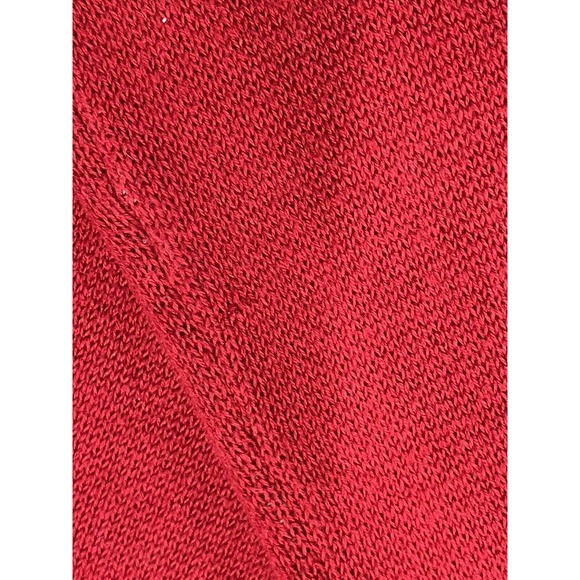 Eddie Bauer Fair Isle ❄️ Full Zip Front Red Sweater Cardigan Sport Sz M - Picture 7 of 7